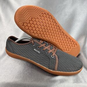 WHITIN Barefoot Minimalist Shoes Men's 13 EU 47 Zero Drop Wide Gray Gum Summer